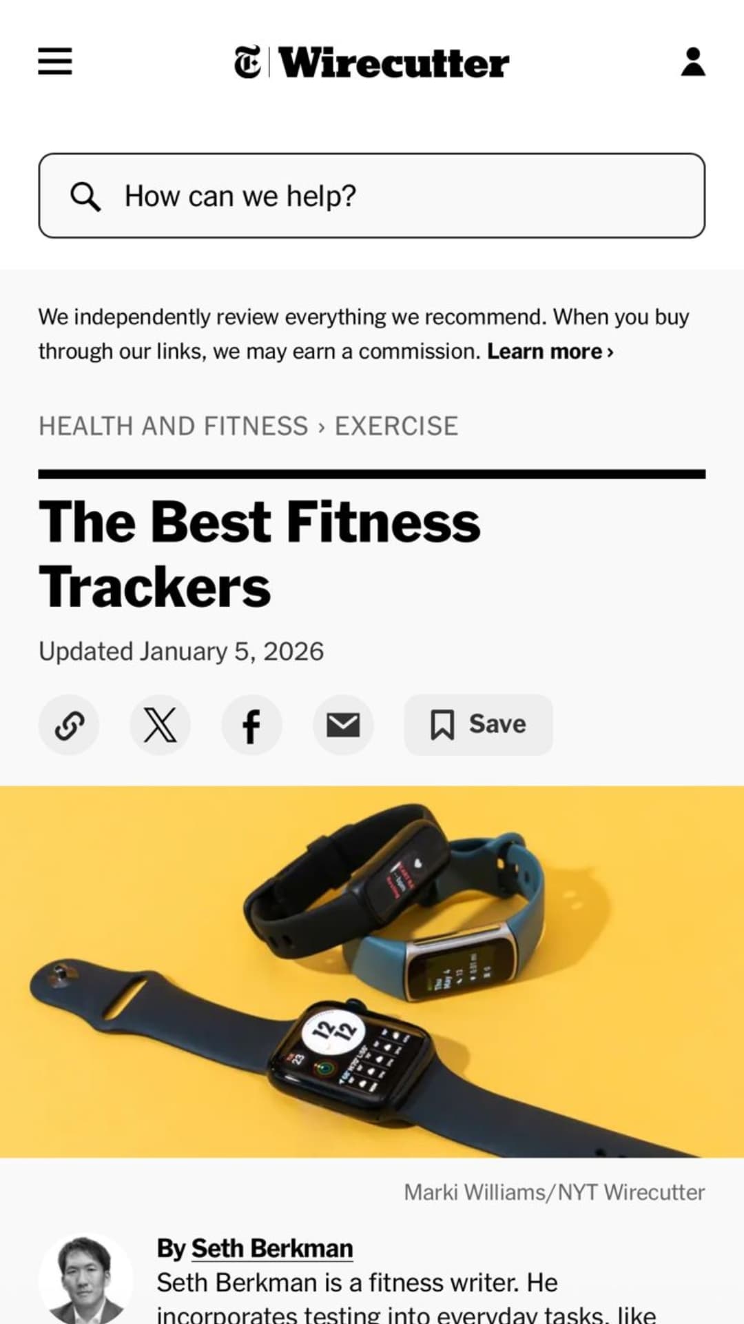Fitness Tracker mobile interface