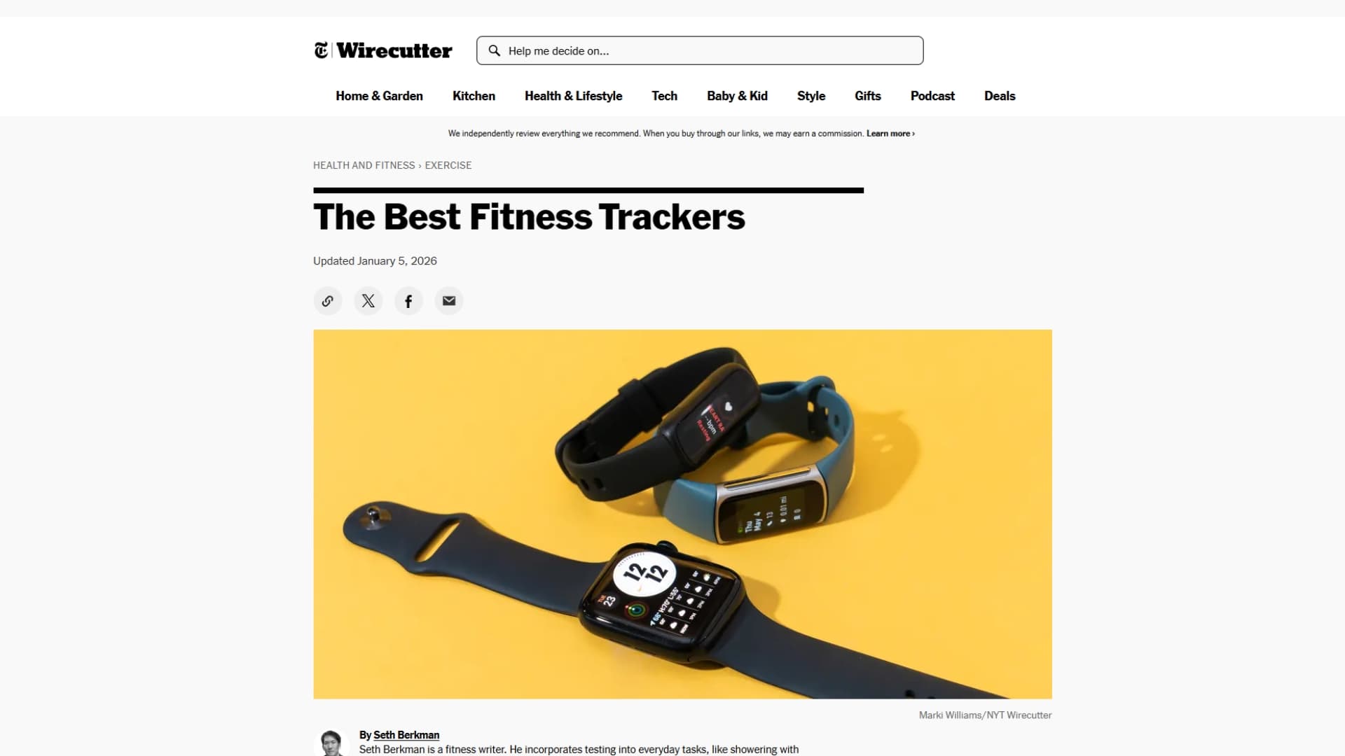 Fitness Tracker web interface
