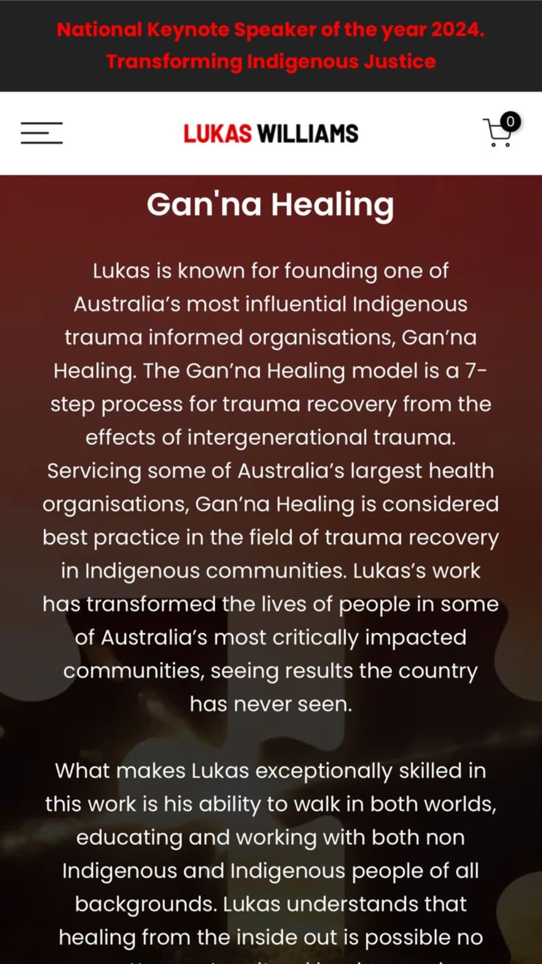 Ganna Healing mobile interface